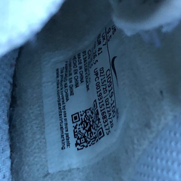 RARE Nike Air Force 1 Shadow Size 9.5 White - Picture 7 of 16